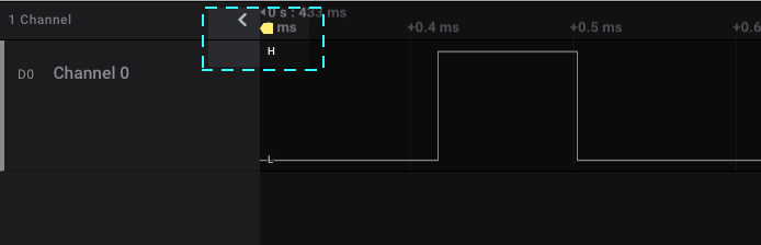 Clicking on the Trigger icon will jump the view to the trigger point