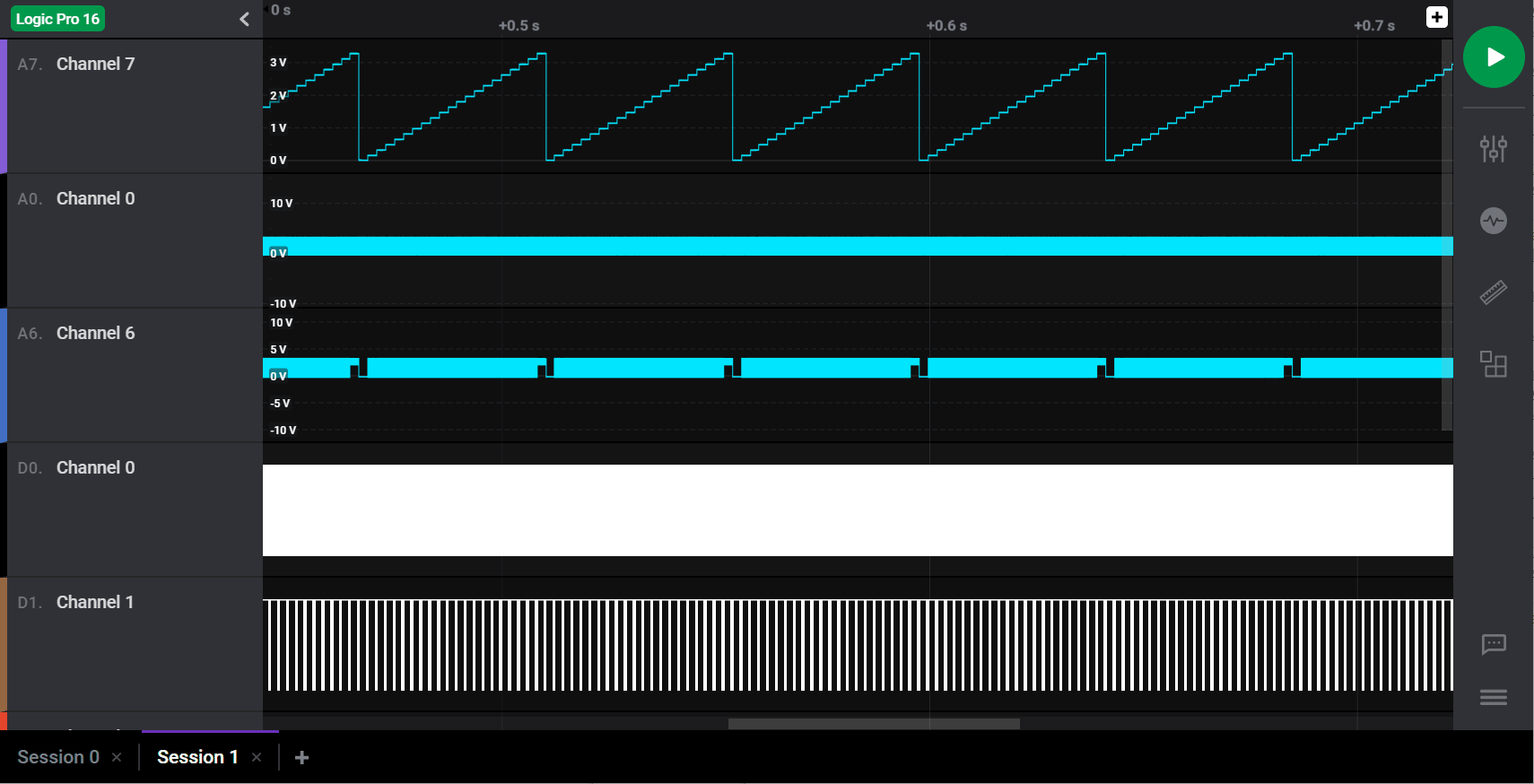 Logic 2 measurements